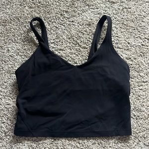 lulu black align tank